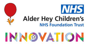 Corporate logo for OI Portal Link: "NHS-Alder Hey Children's-NHS Foundation Trust-Innovation" links to their open Innovation portal