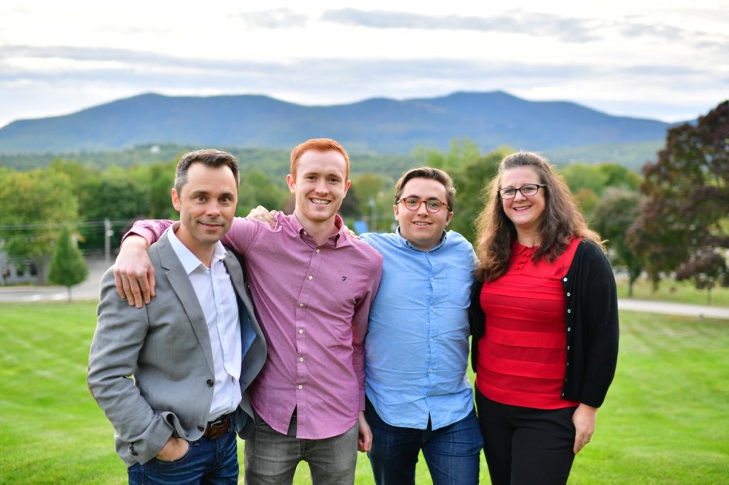 Edward and Emma with the yet2 Europe team at the 2016 annual offsite meeting in Conway, New Hampshire. From left to right: Edward de Paz, Conor Peacock, Callum Wood, and Emma Hughes