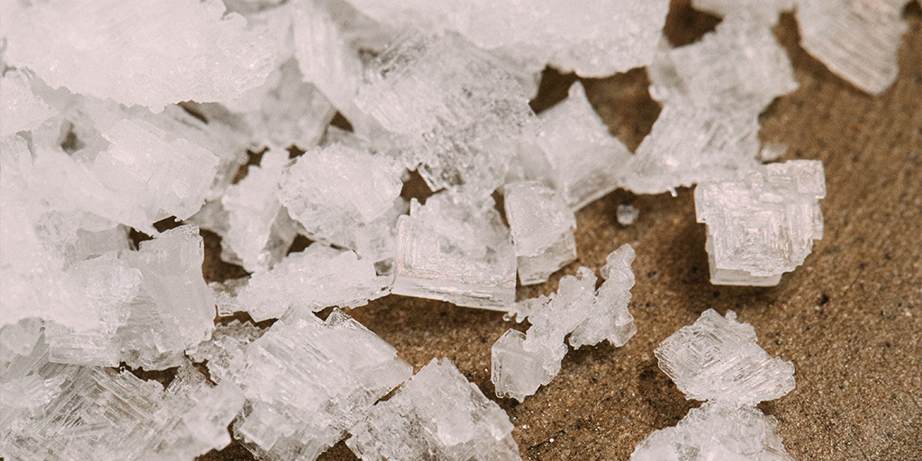 PepsiCo Seeking Solid Form Acetic Acid for Sodium Reduction Social Media-Macro Image of Sodium Crystals