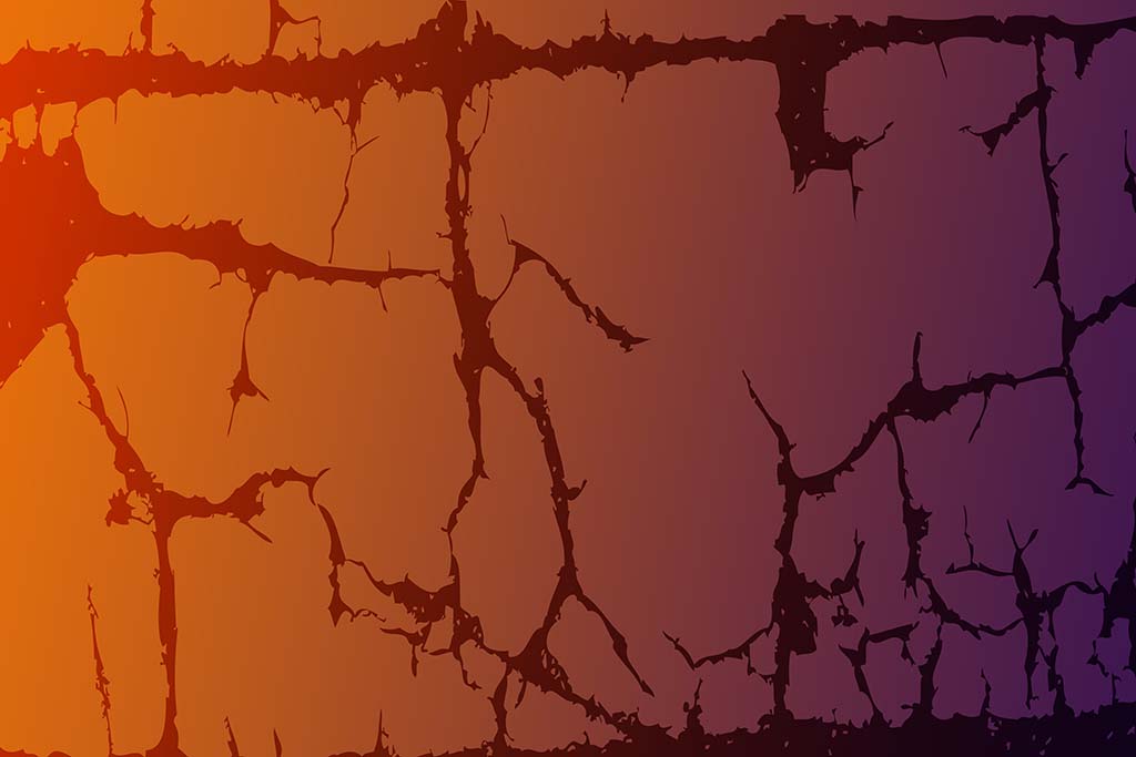 Automated Crack Mapping Solutions-image of red cracks on an orange background